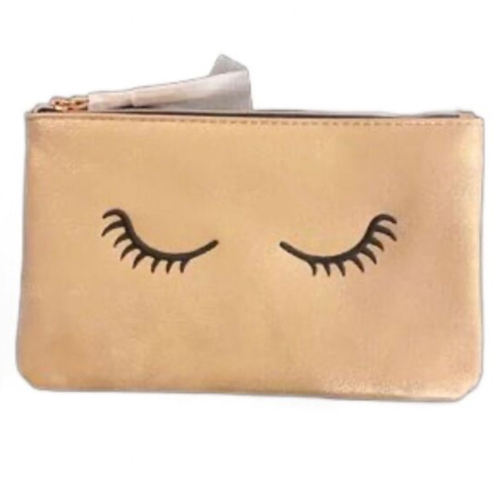 NWT Stella & Dot Metallic Eyelash Pouch